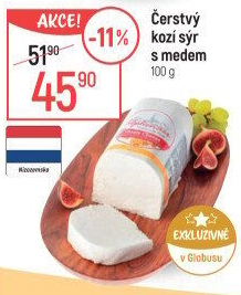 Čerstvý kozí sýr s medem