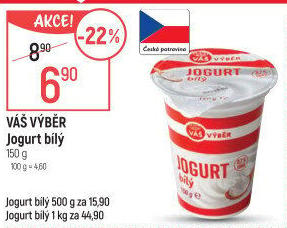 Jogurt bílý Váš Výběr