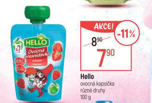 Ovocná kapsička Hello