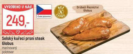 Selský kuřecí steak marinovaný Globus