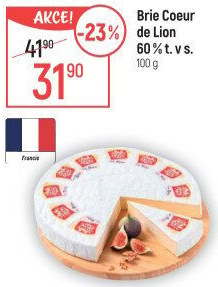 Sýr Brie Coeur de Lion