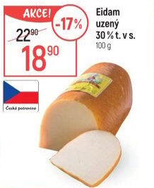 Sýr Eidam uzený 30% Lacrum