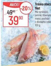 Treska světlá filety