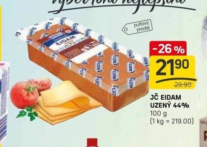 JČ EIDAM UZENÝ 44% 100 g