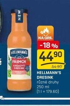 HELLMANN'S DRESINK různé druhy 250 ml