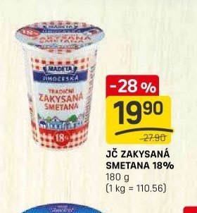 JČ ZAKYSANÁ SMETANA 18%