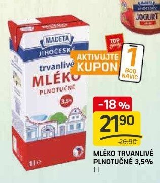 MLÉKO TRVANLIVÉ PLNOTUČNÉ 3,5%