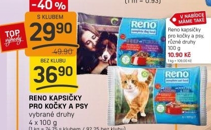 Kapsičky pro kočky Reno