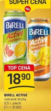 Nealkoholické pivo ochucené Active Birell