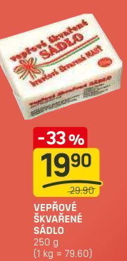 Sádlo vepřové škvařené