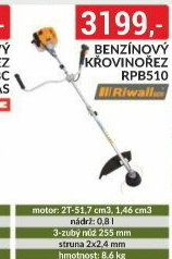 Benzínový křovinořez PRO RPB 510 Riwall