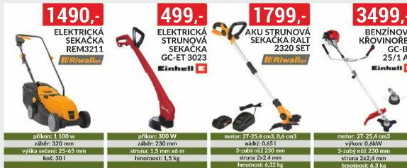 SEKAČKY A VYŽÍNAČE