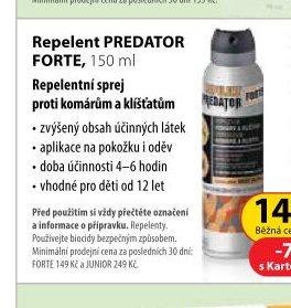 Repelent PREDATOR FORTE, 150 ml