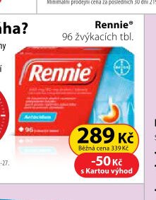 Rennie 96 žvýkacích tbl.