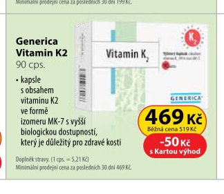 Generica Vitamin K2 90 cps.