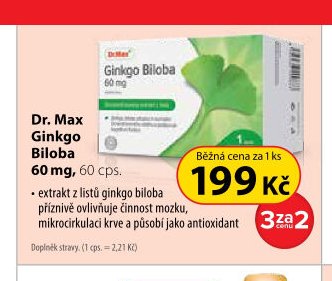 Dr. Max Ginkgo Biloba 60 mg, 60 cps.