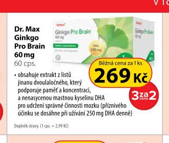 Dr. Max Ginkgo Pro Brain 60 mg, 60 cps.