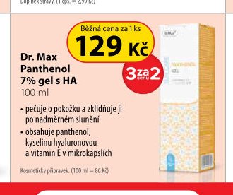 Dr. Max Panthenol 7% gel s HA 100 ml