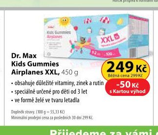 Dr. Max Kids Gummies Airplanes XXL