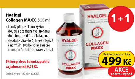 Doplněk stravy sirup pro výživu kloubů Hyalgel Collagen