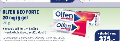 Gel proti bolesti a zánětu kloubů Olfen Neo Forte