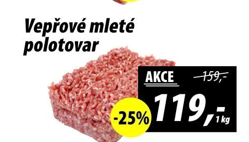 Maso mleté vepřové