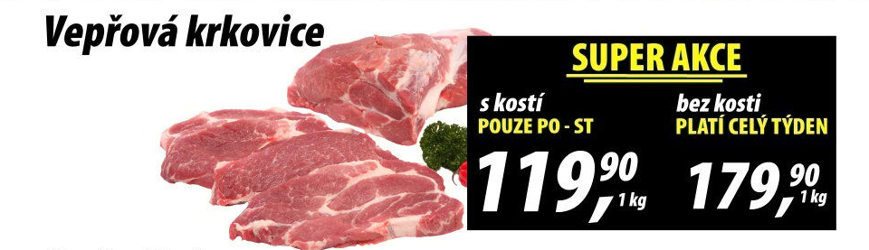 Vepřová krkovice s kostí