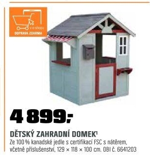 Dětskýdomekna hraní FSC jedle