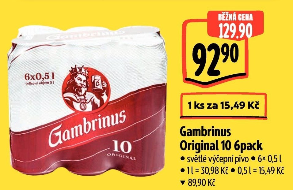 Gambrinus Original 10 6pack