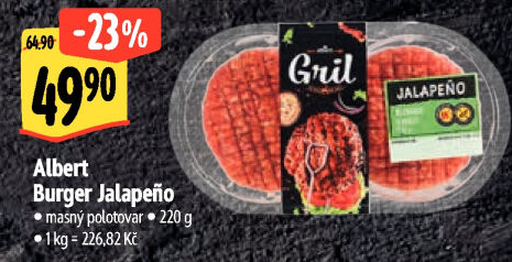 Hovězí burger Jalapeno Albert Gril