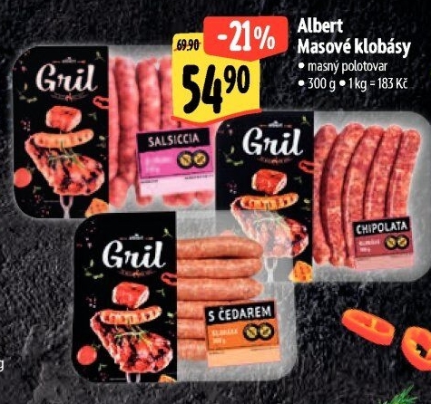 Klobása masová Albert Gril