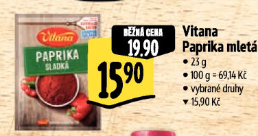 Koření Paprika sladká Vitana