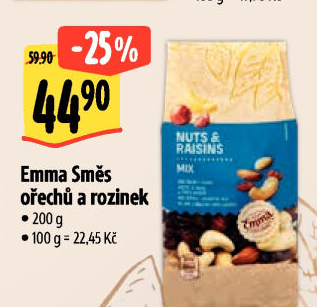 Směs sušeného ovoce a ořechů Emma