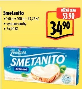 Sýr tavený Smetanito Želetava