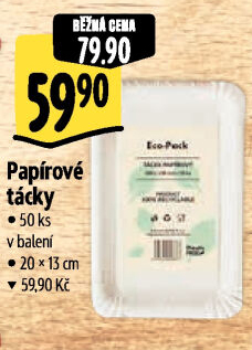 Tácky papírové EKO
