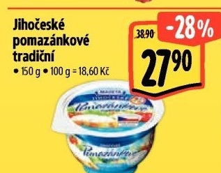 Tradiční pomazánkové Jihočeské Madeta