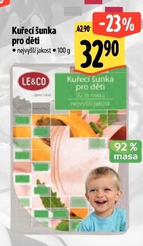 Šunka dětská kuřecí nejvyšší jakosti LE&amp