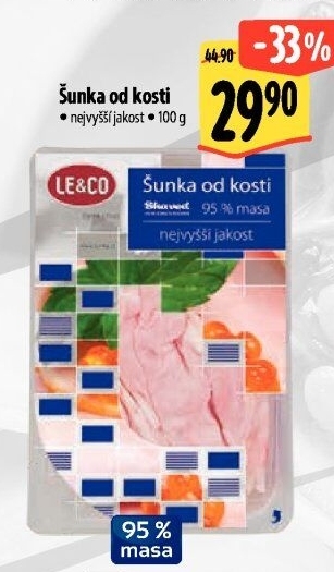 Šunka od kosti nejvyšší jakosti LE&amp