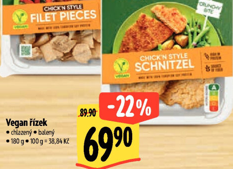 Veganský řízek Veggie Garden Gourmet