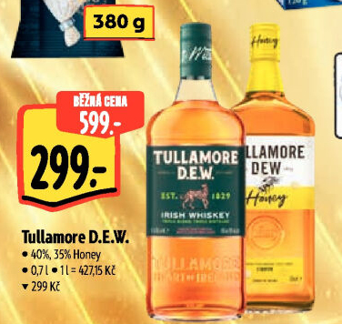 Whiskey irská Honey Tullamore Dew