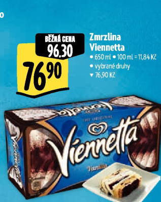 Zmrzlinová roláda Viennetta Algida