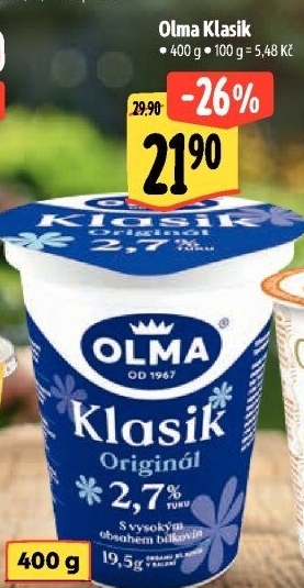 Bílý jogurt Klasik Olma