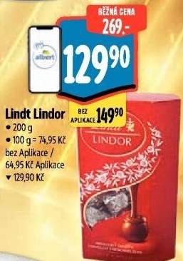 Bonboniéra Pralinky Lindor Lindt