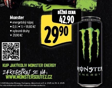 Energetický nápoj Monster Energy