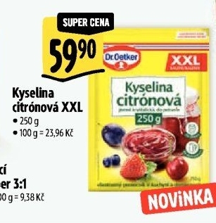 Kyselina citronová Dr. Oetker