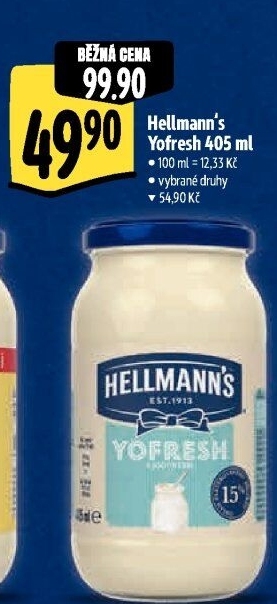 Majonéza Yofresh Hellmann'
