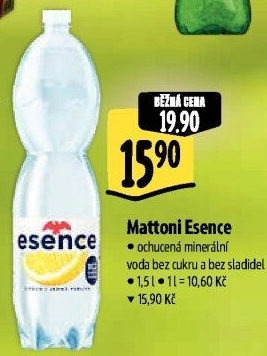 Ochucená voda Mattoni Esence