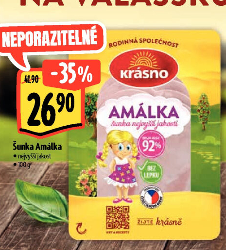 Šunka Amálka nejvyšší jakosti Krásno