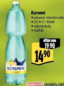 Voda ochucená Korunní