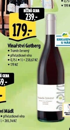 Vinařství Gotberg Tramín červený